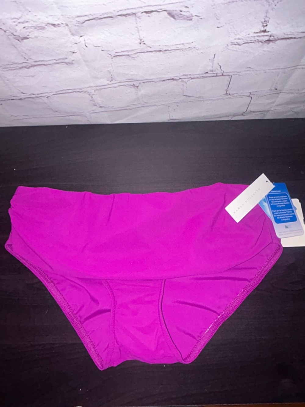 Karla Colletto mid hip bikini bottom size 12 NWT